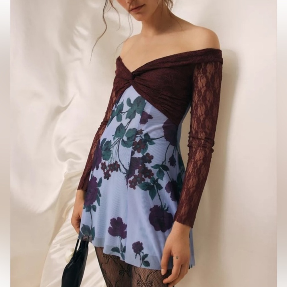 Kimchi Blue Sydney Off-The-Shoulder Mini Dress